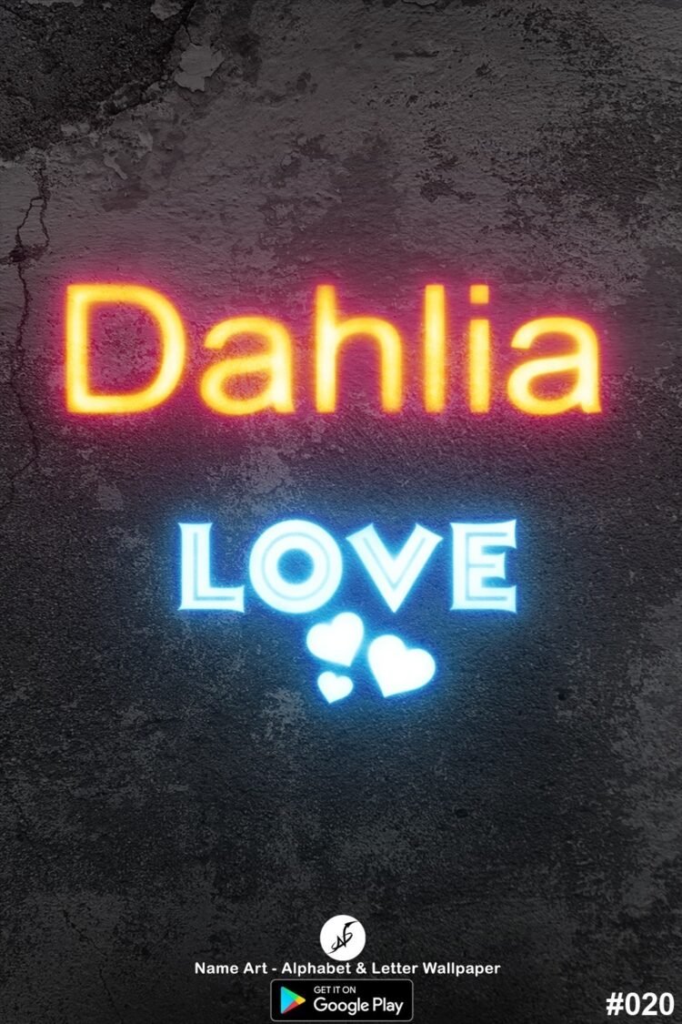 Dahlia Name Art DP | Best New Whatsapp Status Dahlia