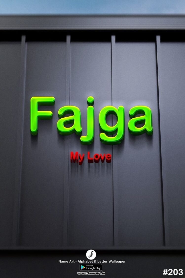 Fajga Name Art DP | Best New Whatsapp Status Fajga