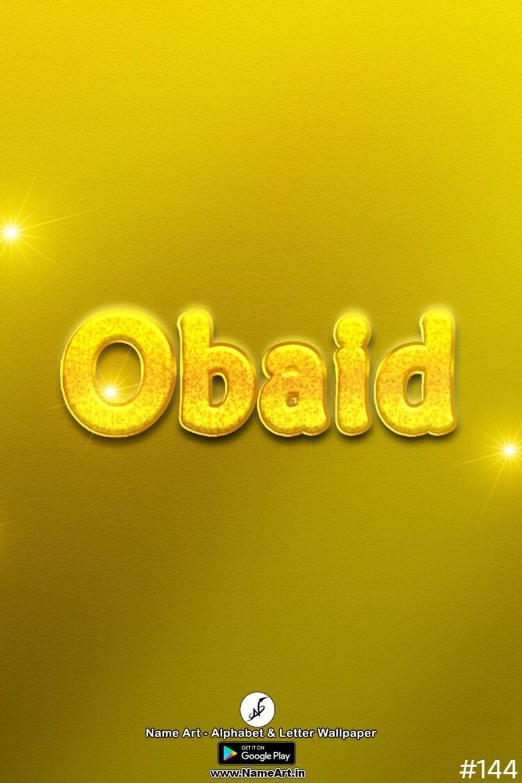 Obaid Name Art DP | Best New Whatsapp Status Obaid