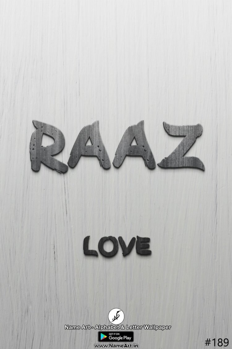 Raaz Name Art DP | Best New Whatsapp Status Raaz