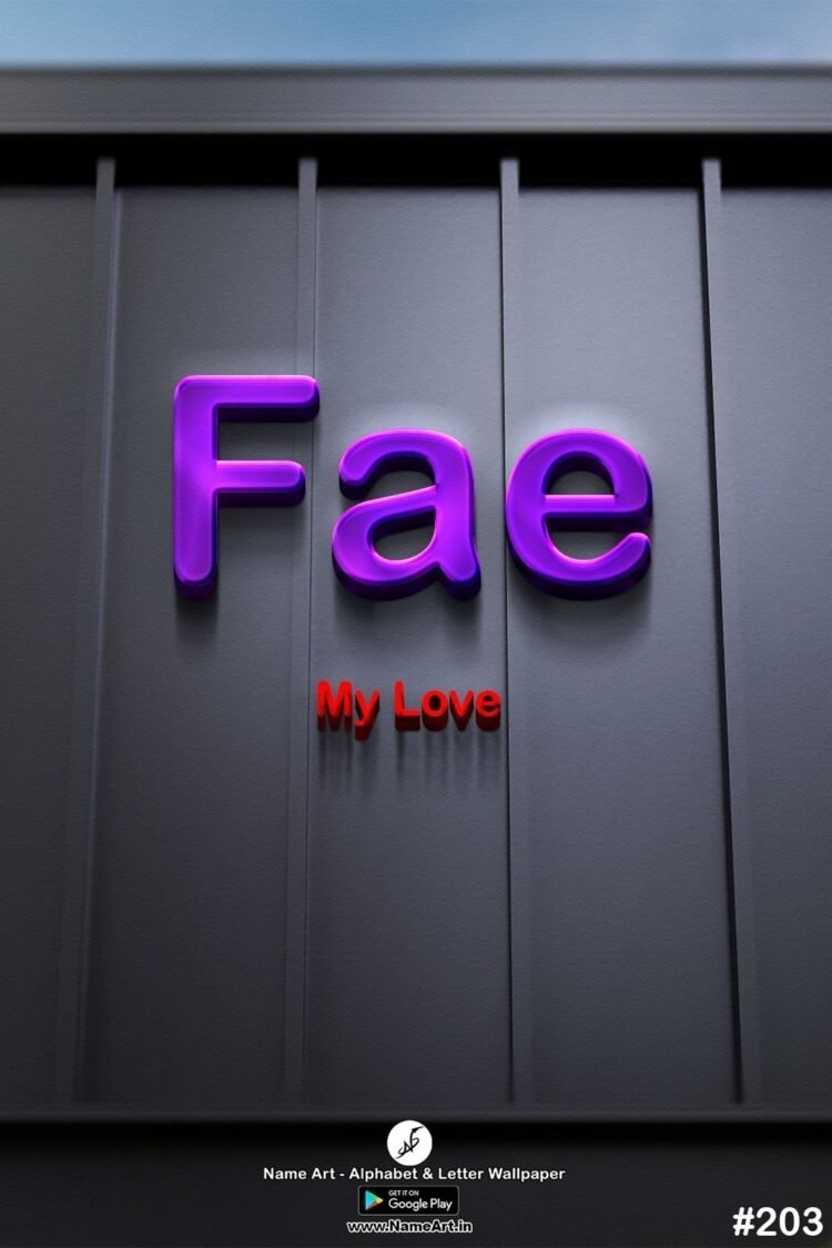 Fae Name Art DP | Best New Whatsapp Status Fae