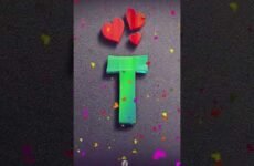 T Name Art | Best T Letter Dp Whatsapp Status