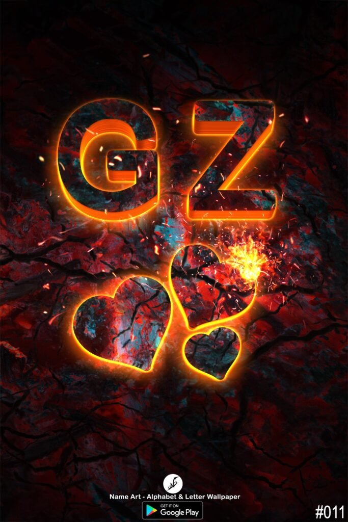 GZ | Creative Fire GZ Whatsapp Status Letter DP GZ | GZ Love Status Letter Cute Couple Creative Fire GZ Whatsapp Status Letter DP !!