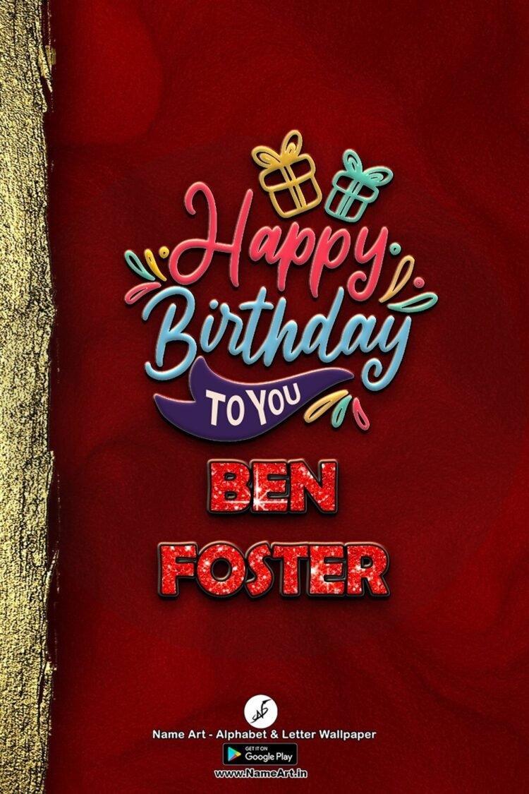 Ben Foster Name Art DP | Best New Whatsapp Status Ben Foster