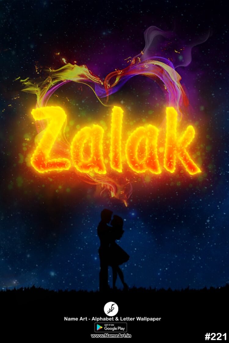 Zalak Name Art DP | Best New Whatsapp Status Zalak