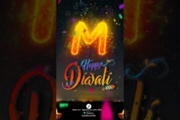 Best M Deepawali Name Wishes Video | M Diwali Whatsapp Status