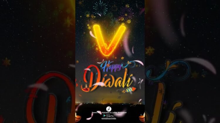 Best V Deepawali Name Wishes Video | V Diwali Whatsapp Status