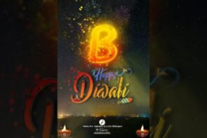 Best B Deepawali Name Wishes Video | B Diwali Whatsapp Status